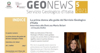 Image of part of the cover of the 5th issue of newsletter of the Geological Survey of Italy