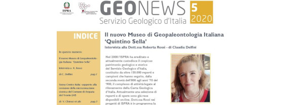 Il 5° numero di Geonews, la newsletter del Servizio Geologico d'Italia, è online