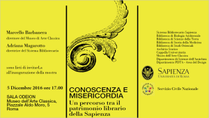 Inaugurazione mostra "Conoscenza e misericordia. Un percorso tra il patrimonio librario della Sapienza"
