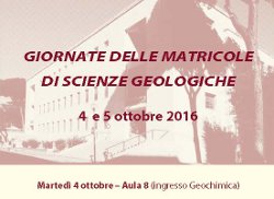 Giornata delle matricole di Scienze Geologiche