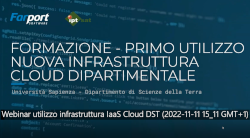 Video - Primo utilizzo nuova infrastruttura cloud dipartimentale 11 novembre 2022