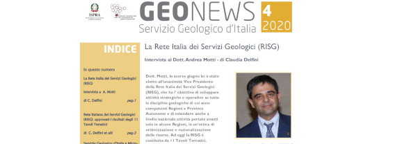 IL 4° numero di Geonews, la newsletter del Servizio Geologico d'Italia, è online