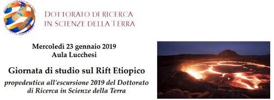 Giornata di studio sul Rift Etiopico - Mercoledì 23 gennaio 2019