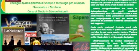 Scienze Naturali e divulgazione scientifica