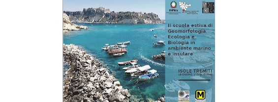 2ª scuola estiva di Geomorfologia, Ecologia e Biologia in ambiente marino e insulare, il 29 giugno - 2 luglio 2020
