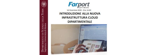 Webinar: Introduzione alla nuova infrastruttura cloud dipartimentale - 16 Dicembre 2020 - Ore 16:00