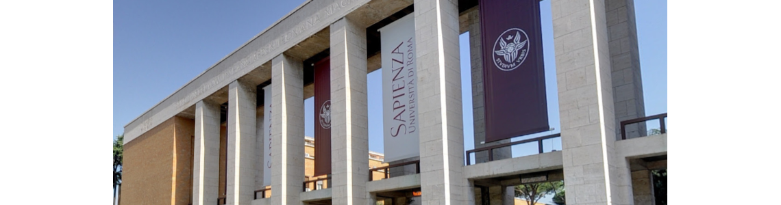 Immagini dell'ingresso della città universitaria "Sapienza"