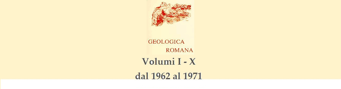 Geologica Romana Volume XXXI - XLI